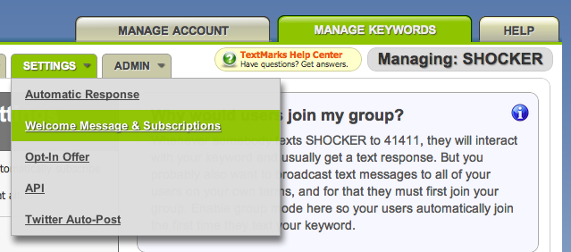 automatic text messages